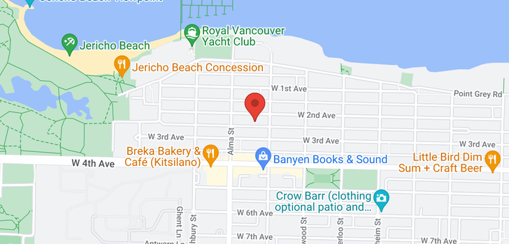map of 3640 W 2ND AVENUE